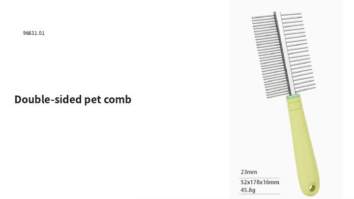 Double-Sided Pet Comb